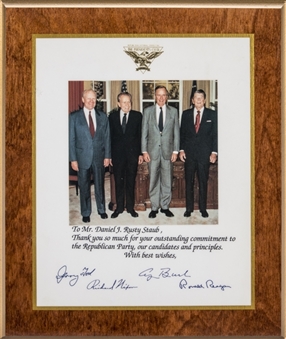 Republican Party Presidents Thank You Plaque Given To Rusty Staub (Staub LOA)
